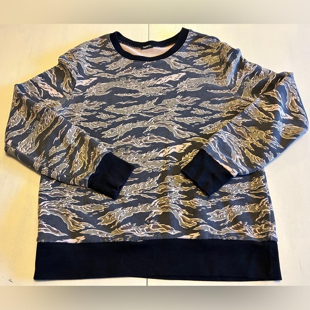 TNA 100% Cotton French Terry Camouflage Sweatshirt Men’s Medium